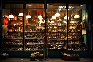 a store that sells shoes. Generative AI