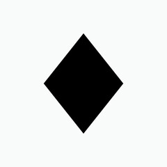 Diamond Icon. Shape Symbol – Vector.     