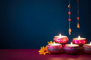 Diwali Card Banners Copy Space Wishing ideas Diwali Celebration greetings Diwali Images - obrazy, fototapety, plakaty