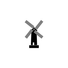 Windmill icon isolated on transparent background