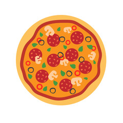 Pizza Bundle icon vector. Pizza illustration sign. fast food symbol. Food logo. pizzeria mark.