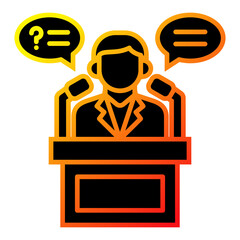 Naklejka premium Speech Icon