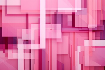 Abstract wall art with geometric design. Pink artwork on a creative carpet background. Generative AI