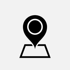 Pin Location Icon. Map Pointer Vector, Sign and Symbol for Design, Presentation, Website or Apps Elements.      