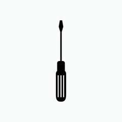 Screwdriver Icon. Tool Symbol - Vector.