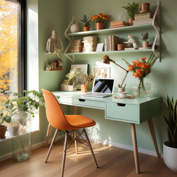 charming study with clean wall flashy
