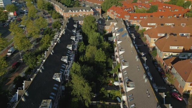 Amsterdam Noord Vogelbuurt residential houses and apartment blocks