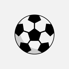 Soccer Ball Icon. Sport Element Symbol for Design, Presentation, Website or Apps Elements – Vector.