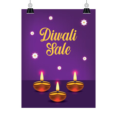 Happy Diwali Big Sale flyer template design