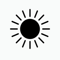 Sunlight Icon. Sunny, Summer Symbol - Vector.