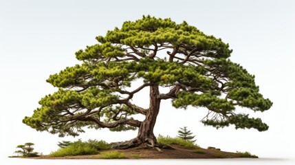 natural pine isolated on white background