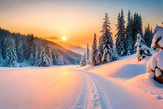 person in the snow