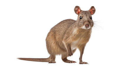 rat isolated on transparent background cutout