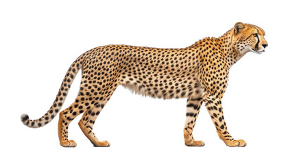 leopard isolated on transparent background cutout