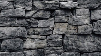 pattern gray color of modern style design decorative uneven cracked real stone wall surface with cement
