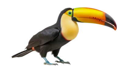Photo sur Plexiglas Toucan toucan isolated on transparent background cutout