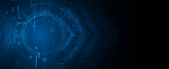 Technology abstract futuristic background for internet business. Big data concept.