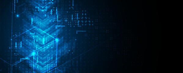 Technology abstract futuristic background for internet business. Big data concept.