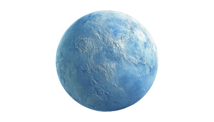 blue planet isolated on transparent background cutout