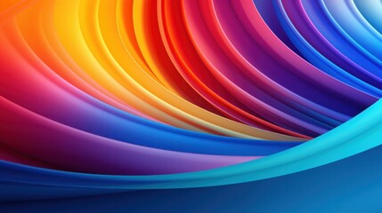 Beautiful abstract 3D background with smooth silky colorful shapes.