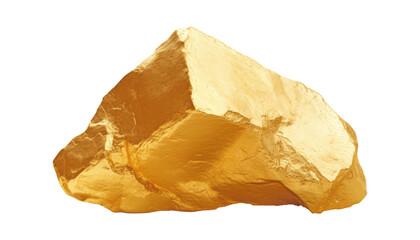 gold mass isolated on transparent background cutout