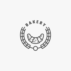 Line art bakery logo