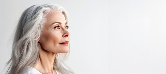 Gorgeous Mid-Aged Woman with Healthy Skin