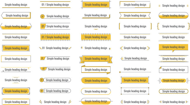 シンプルな見出しフレーム