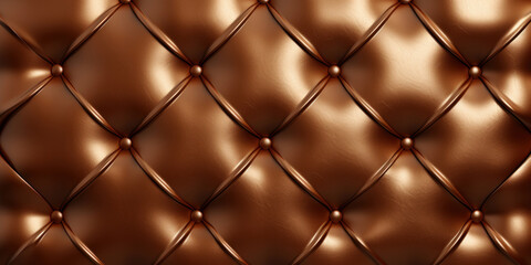 Fototapeta premium Brown leather upholstery sofa or wall