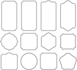 中華風フレーム枠セット
