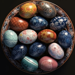 Artistic Easter Egg Palette