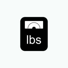 Obraz premium Weight Measurement Icon. Heaviness Symbol - Vector