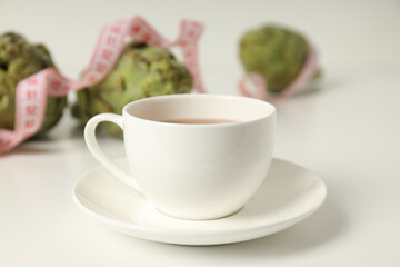 Products for healthcare, healthcare concept - artichoke medicine