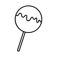 Lollipop icon vector. Candy illustration sign. Sweets symbol or logo.