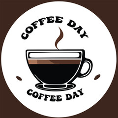 Custom vector coffee day design