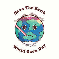 World Ozone Day Poster, Campaign About Global Warming