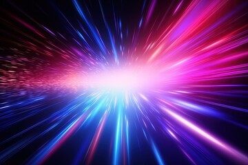 abstract futuristic background with pink blue glowing neon moving high speed wave lines and bokeh lights. Data transfer concept Fantastic wallpaper,