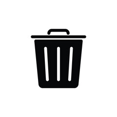 Trash bin   - vector icon garbage sign