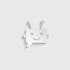 chatbot vector chat bot icon chat robot sign 