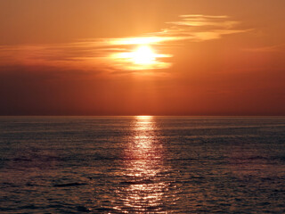 Obraz premium sunset by the sea in Rovinj 