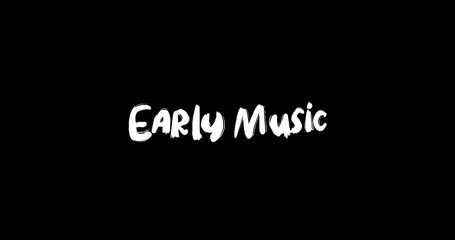Effect of Grunge Transition Bold Text Typography Animation on Black Background