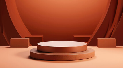 Modern background platform with pink glass podium. Background vector 3d rendering crystal modern podium platform. stand show cosmetic product. Stage showcase on pedestal modern 3d studio platform