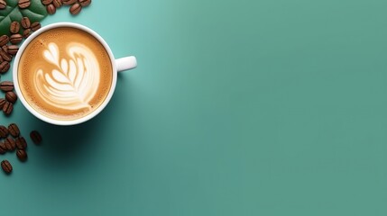 International coffee day background. AI Generated.