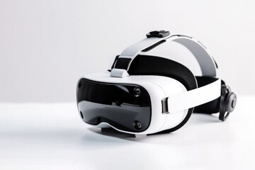 Virtual glasses on a plain background