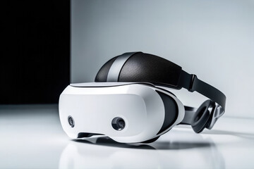 Virtual glasses on a plain background