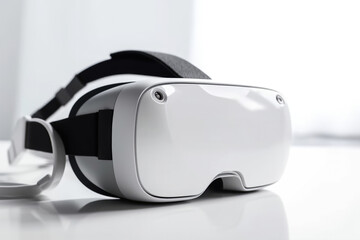 Virtual glasses on a plain background