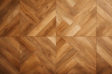 Square pattern parquet indoors, top view