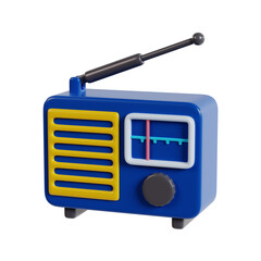 Radio 3D Icon
