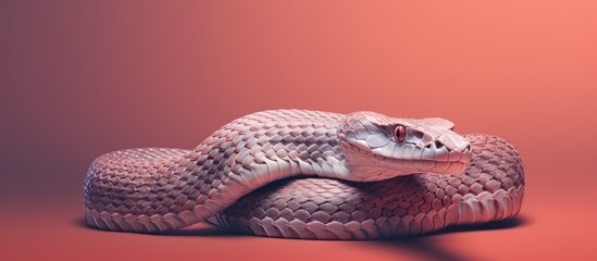 reptile isolated pastel background Copy space