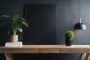 modern interior with plants in vase
